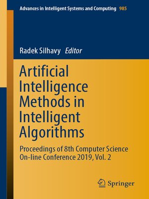cover image of Artificial Intelligence Methods in Intelligent Algorithms